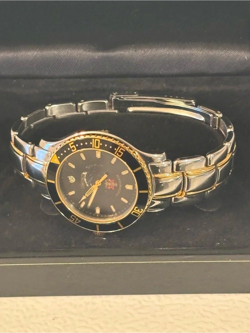 Giorgio Two-Tone Blue & Gold Smartwatch-Style Watch